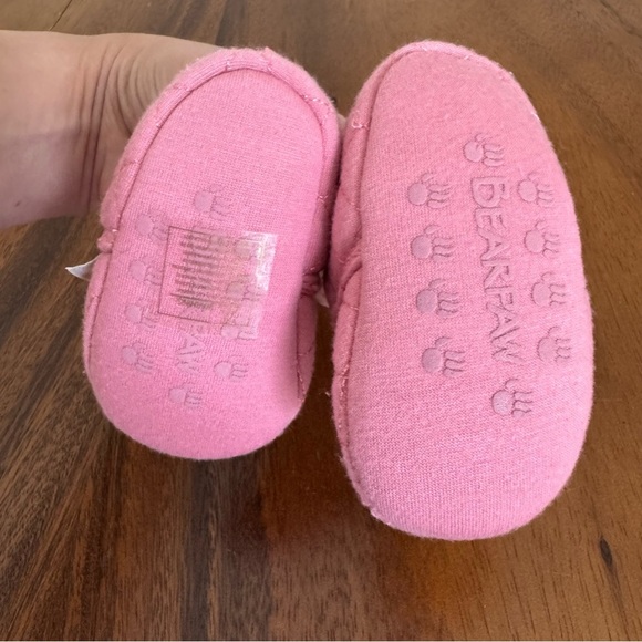 NWOT Bearpaw Pink Quilted Baby Girl Walker Boots Crib Shoes Size 2 (3-6M) - Picture 4 of 4